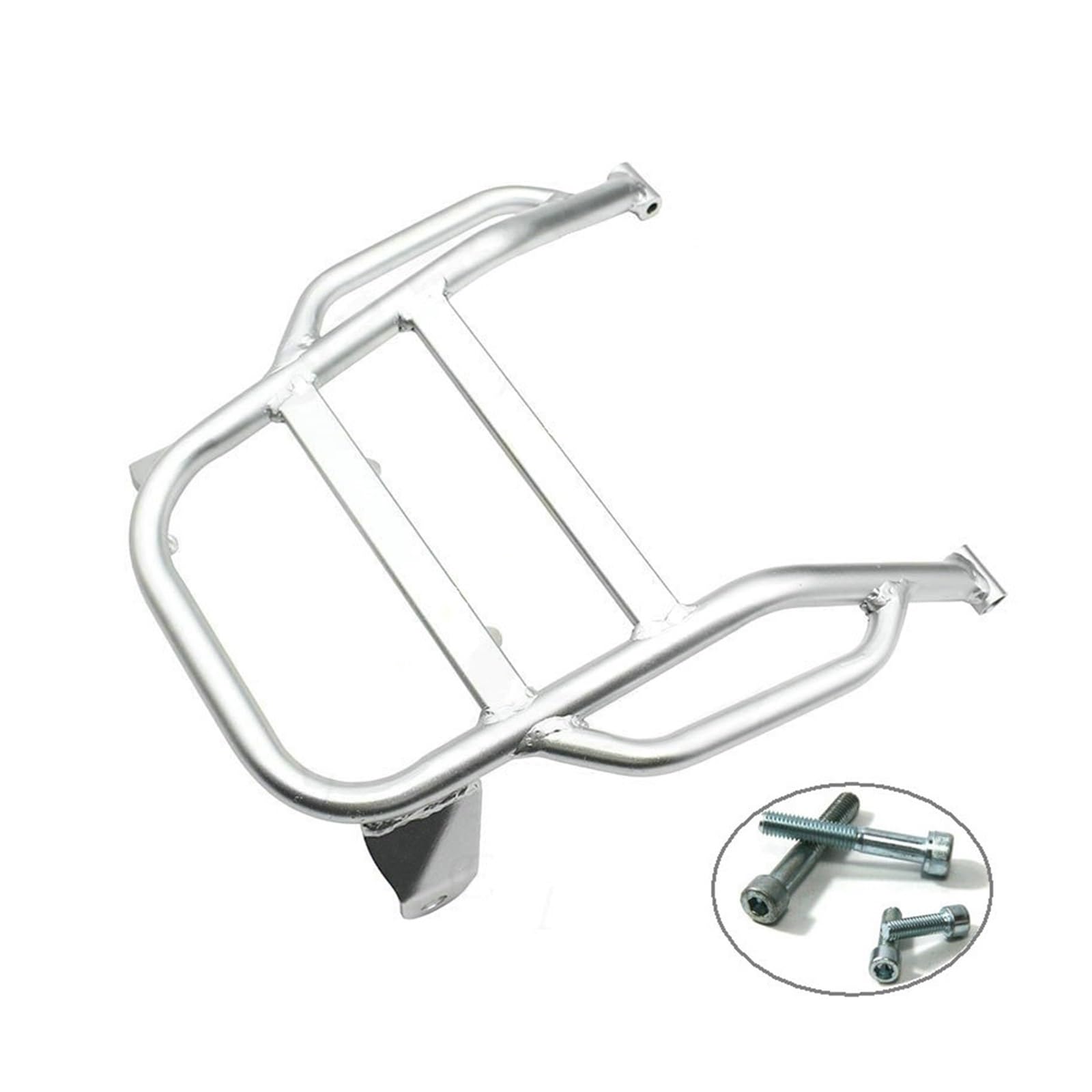 Motocross Cargo Carrier Holder Back Shelf Für DR650 DR650SE DR 650 650SE Motorrad Gepäckträgerhalterung Heckträger Gepäckträger(Silver with Screws) von TRASH BIN