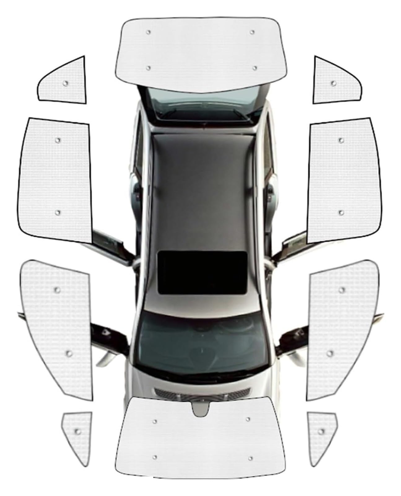 Sommer Auto Sonnenschirm Für Citroen Für Xsara Für Picasso 2000~2010 Autofenster Visier Sonnenschutz Abdeckung Anti-UV Auto Vollfenster Sonnenschutz Auto Shades(Color:All Sunshades) von TRASH BIN