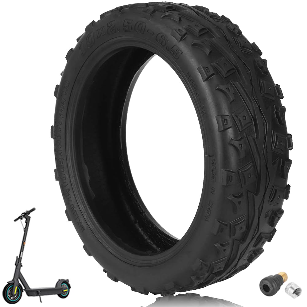 TREFAN 10 Zoll Offroad Reifen 60/70-6,5 Tubeless Reifen für Segway Ninebot Max G30/G30D/G30E/G30LP Elektroroller Verdickte Ersatzräder Verschleißfestigkeit und Stoßfestigkeit (1 PCS) von TREFAN