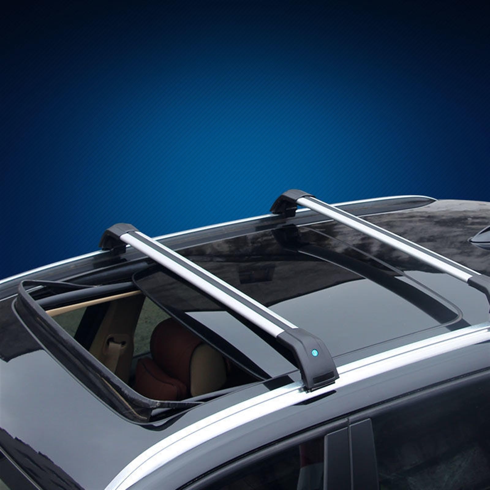 Kompatibel Mit Chevrolet Für Captiva Für Winstorm 2006–2018 2019. 2 Stück Autodachträger Querträger Dachquerträger Verstellbare Dachfrachtstangen Geländer-Dachträger(2) von TREGOO