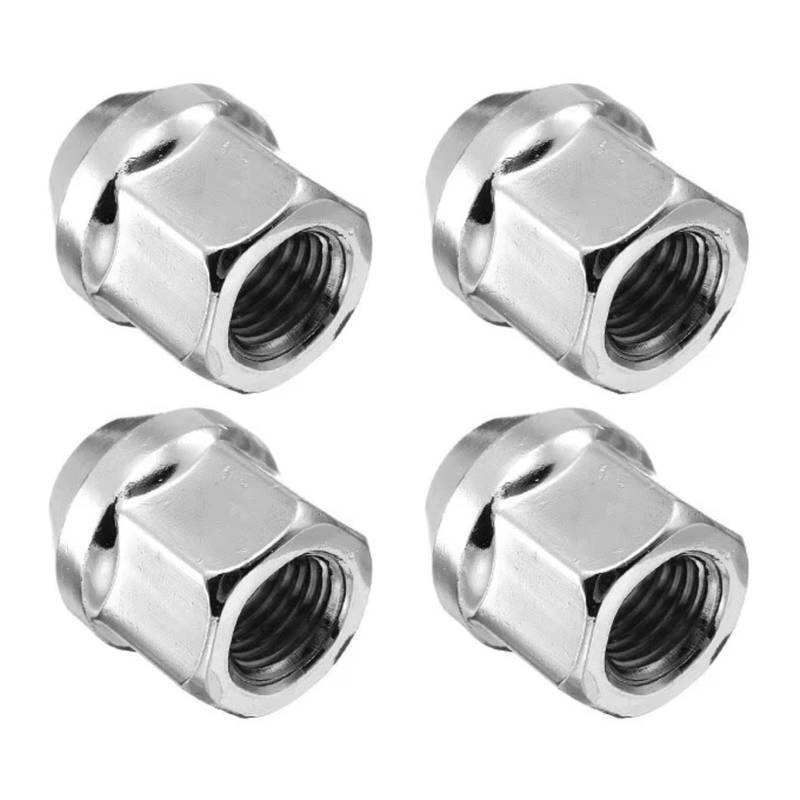 TREGOO Auto Schloss Radschrauben Kompatibel Mit Ford Für Cougar 1998 1999 2000 2001 4/1 Stück Auto Chrom-Legierung Radmuttern Schrauben 19 Mm Länge 21 Mm Zubehör Radmutter(4PCS) von TREGOO