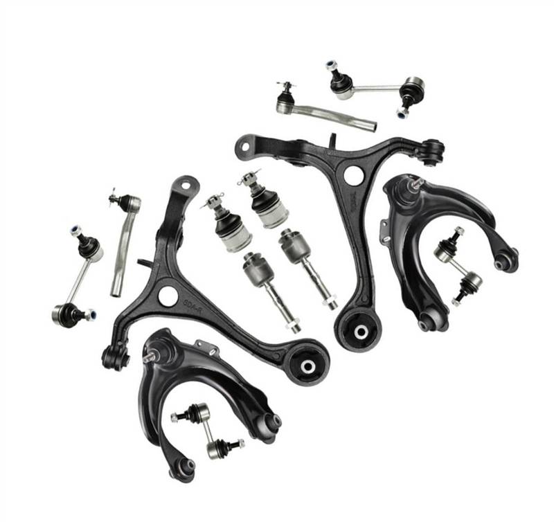 TREGOO Kompatibel Mit Acura Für TSX 2004 2005 2006 2007 2008 Autozubehör Vorderradaufhängung Oberer Unterer Querlenker Stabilisator Spurstangenmanschetten-Kits Querlenker Verbindungssatz von TREGOO