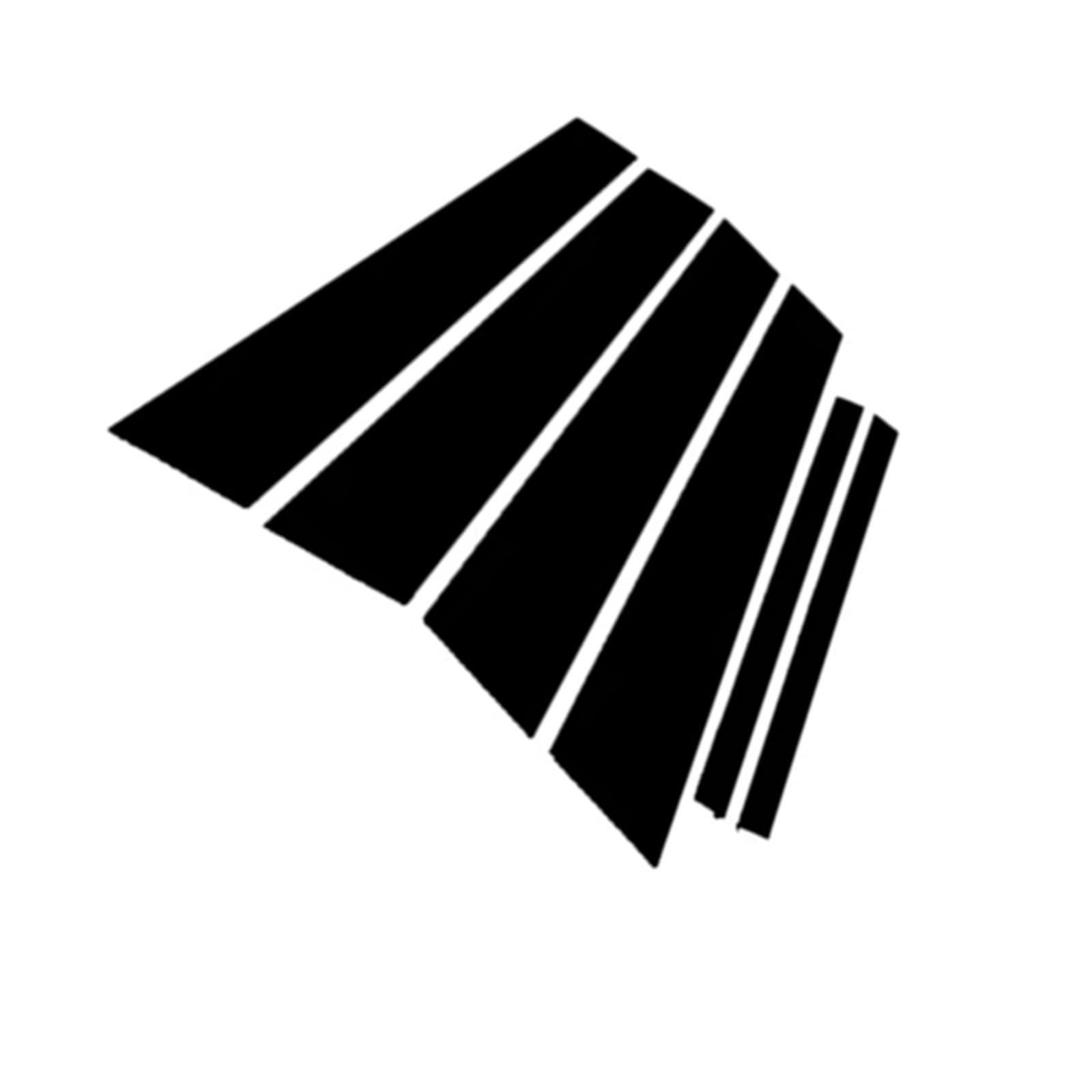 TREGOO Kompatibel Mit Für G30 2018 2019 2020 2021 Autotürfenster-Säulenpfostenverkleidungsaufkleber BC-Säulenaufkleber BC-Mittelaufkleber Fensverkleidungsaufkleber(Black) von TREGOO