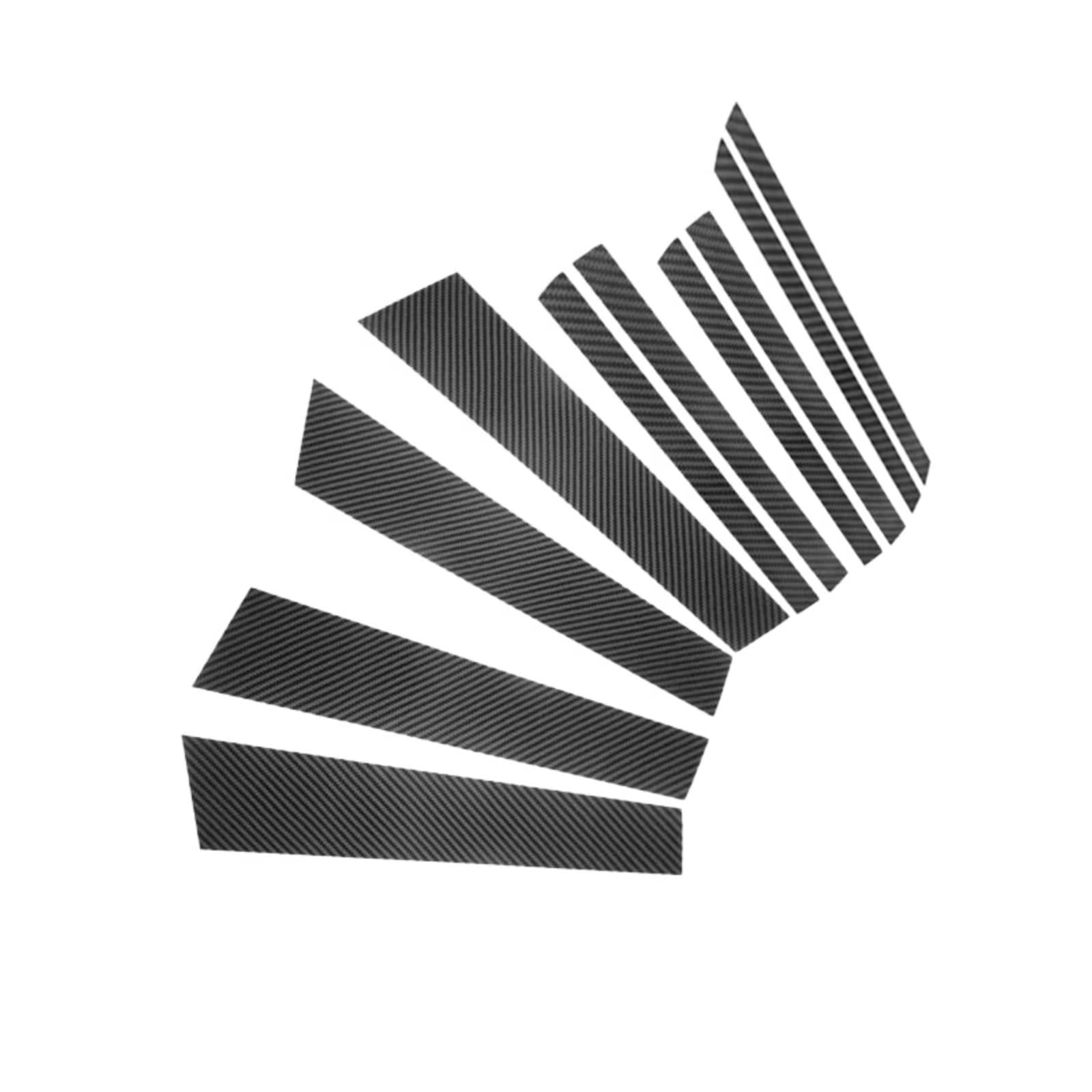 TREGOO Kompatibel Mit Für X1 F48 2016 2017 2018 2019 2020 2021 2022 Autoseitentürfenster-Säulenpfosten-Zierabdeckungsaufkleber BC-Säulenaufkleber Fensverkleidungsaufkleber von TREGOO