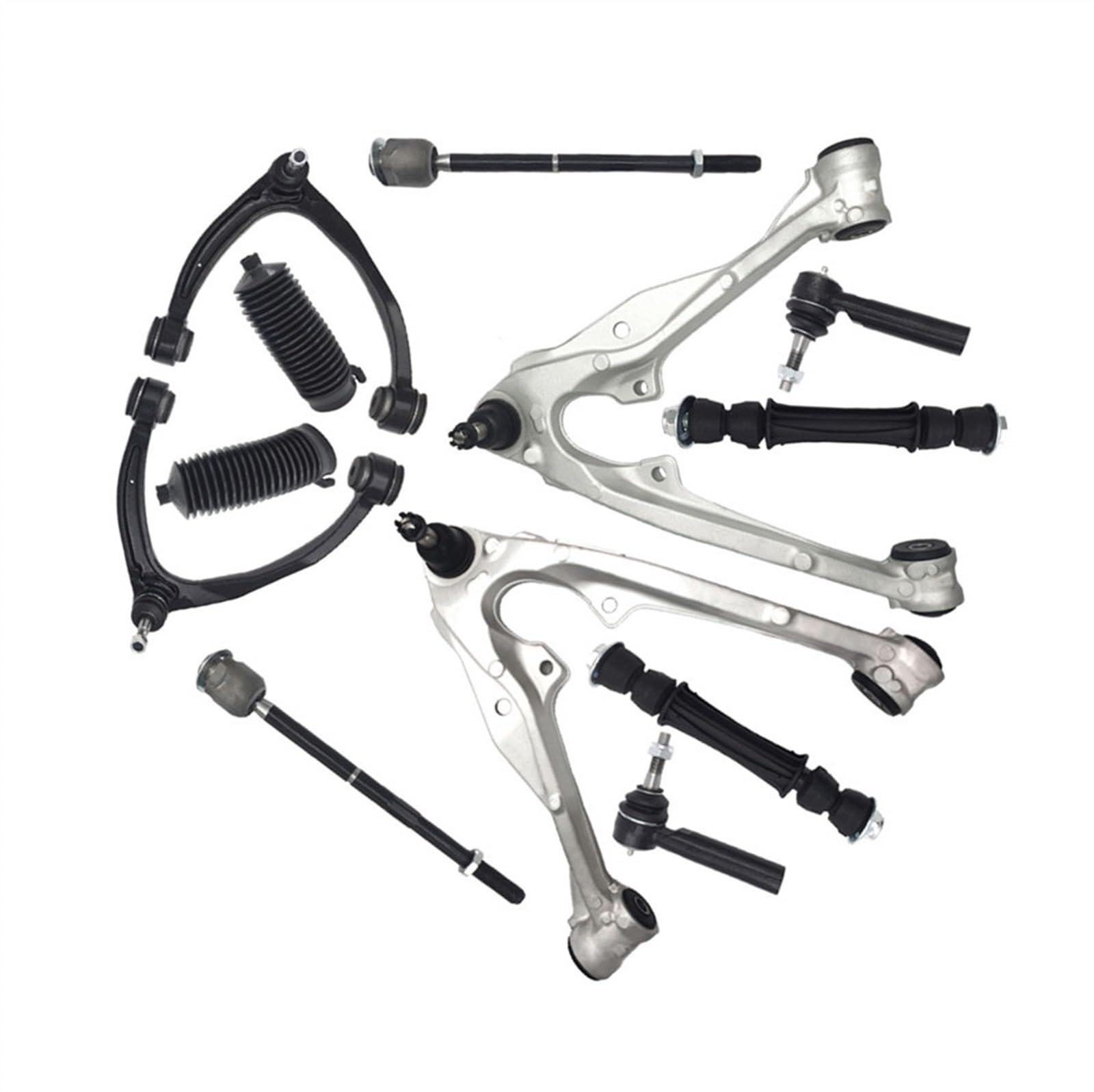 TREGOO Kompatibel Mit GMC Für Yukon 2007–2014 Für Sierra 1500 2009 2010 2011 2012 2013, Vorderer Unterer Oberer Linker Rechter Querlenker, Wishbone-Aufhängungsarm-Kit Querlenker Verbindungssatz von TREGOO