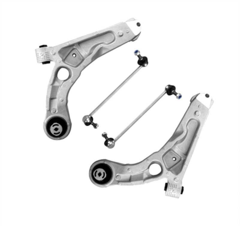 TREGOO Kompatibel Mit Jeep Für Cherokee 2014 2015 2016 2017 2018 04668993AF Vorne Unten Links Rechts Querlenker Wishbone Querlenker 4877839AE Querlenker Verbindungssatz von TREGOO