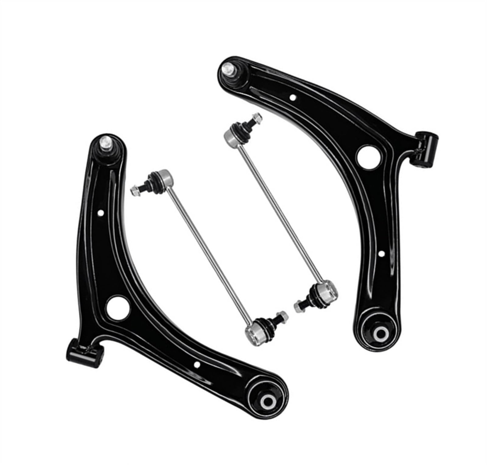 TREGOO Kompatibel Mit Jeep Für Compass 2007 2008 2009 2010 2011–2015 2016 2017 MS25188 MS25189 Auto-Querlenker Vorne Unten Wishbone Aufhängungsarm-Kit Querlenker Verbindungssatz von TREGOO