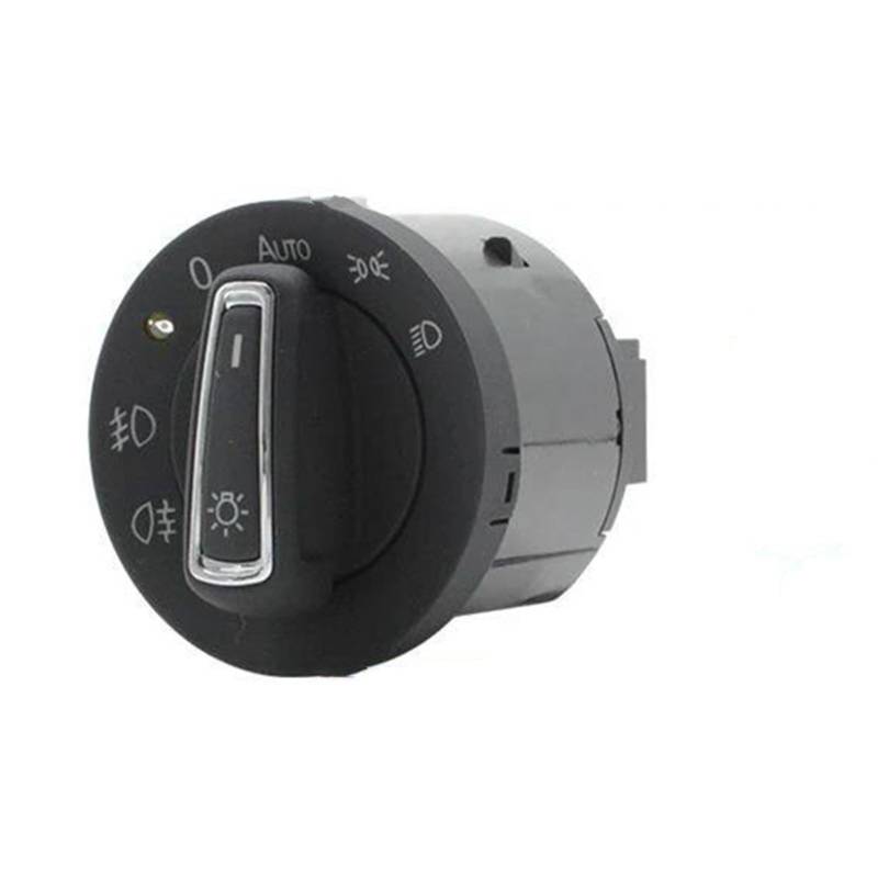 TREGOO Automatischer Scheinwerferschalter Kompatibel Mit VW Für Golf 7 Mk7 2012-2021 Schwarz Rotary Automatik von TREGOO