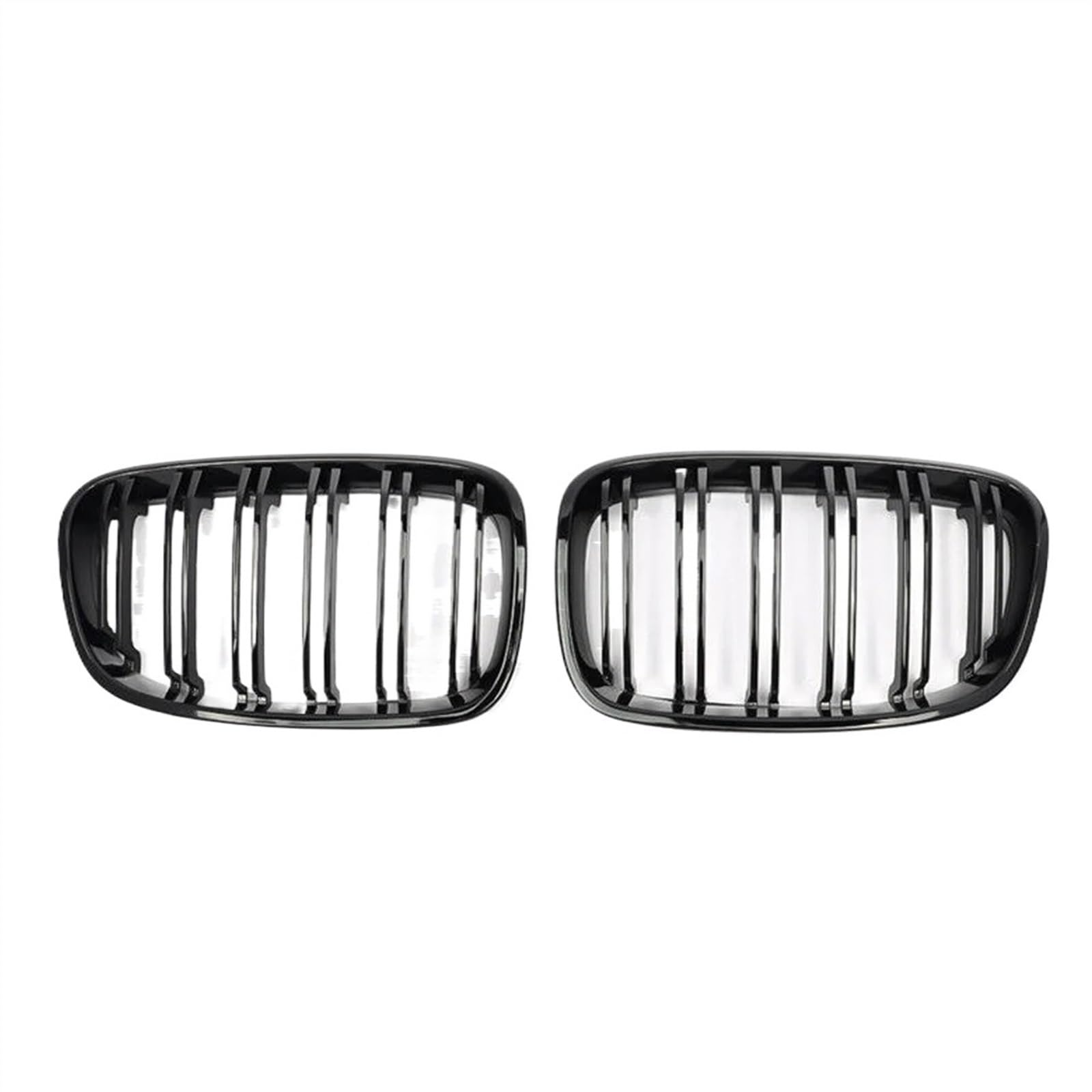 TREGOO Kühlergrill für Autos Kompatibel Mit 1er F20 M140i 118d F21 2012 2013 2014 Front Diamonds Style Grille Zubehör Front Kühlergrills Ersetzen(Double-Gloss Black) von TREGOO