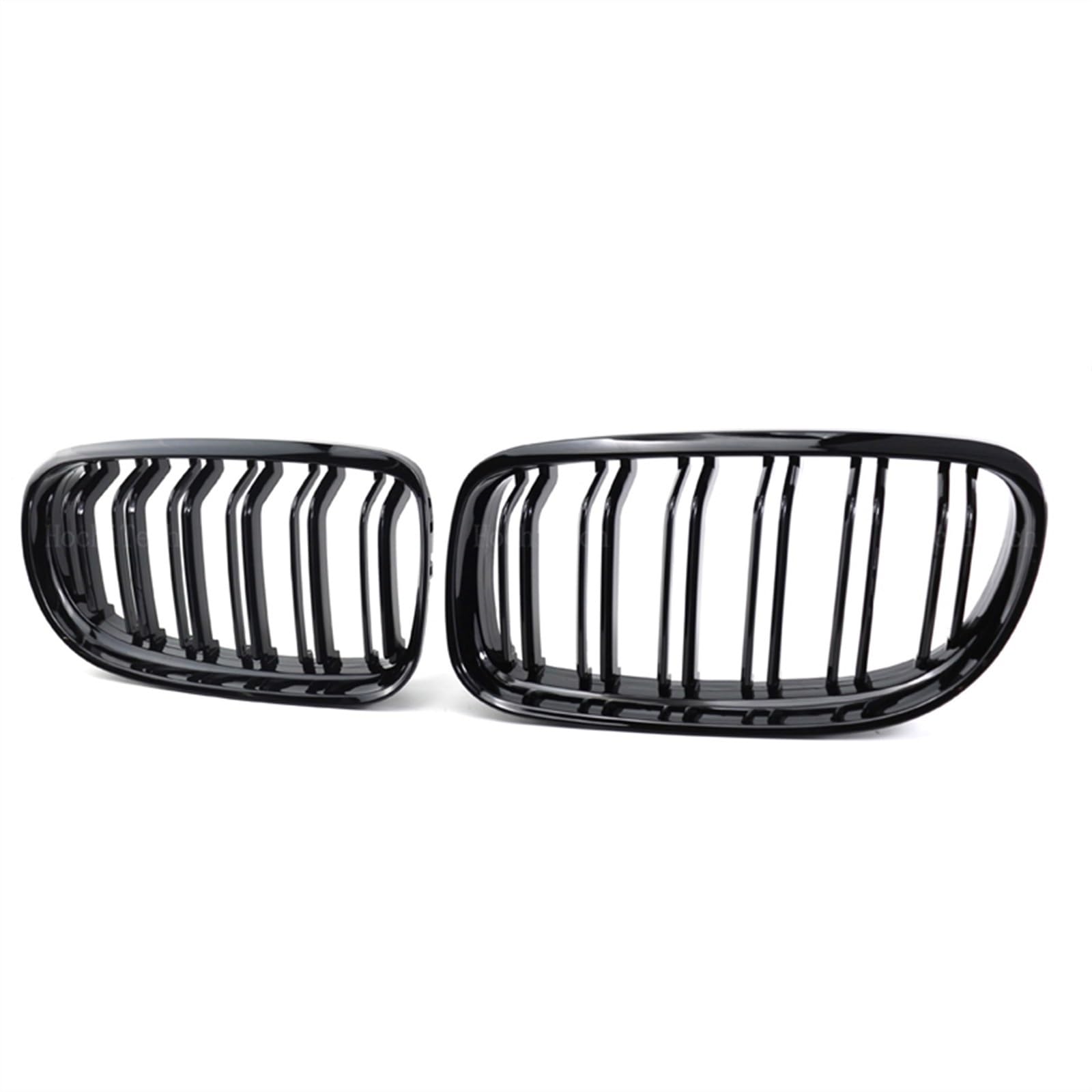 TREGOO Kühlergrill für Autos Kompatibel Mit 3er E90 E91 LCi 2009 2010 2011 2012, Auto-Kühlergrill, Vordere Niere, Glänzend, Zweizeilige Doppellamellen, Auto-Frontstoßstangengrill von TREGOO