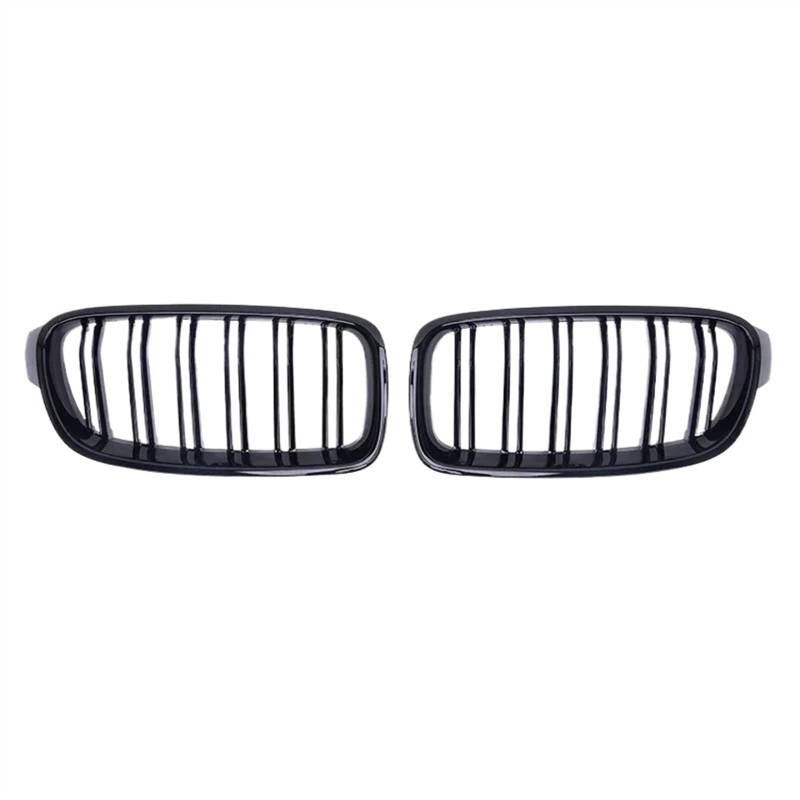 TREGOO Kühlergrill für Autos Kompatibel Mit 3er F30 F31 F35 2012 2013 2014 2015 2016 2017 2018 320i 325i 328i Auto-Styling Frontnierengrill Doppellamellengrill von TREGOO