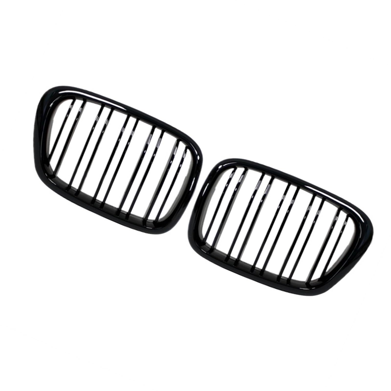 TREGOO Kühlergrill für Autos Kompatibel Mit 5er E39 525 528 530 535 Für M5 1997 1998 1999 2000 2001 2002 2003 Front Center Schwarz Wide Kidney Hood Grille(Gloss Black) von TREGOO