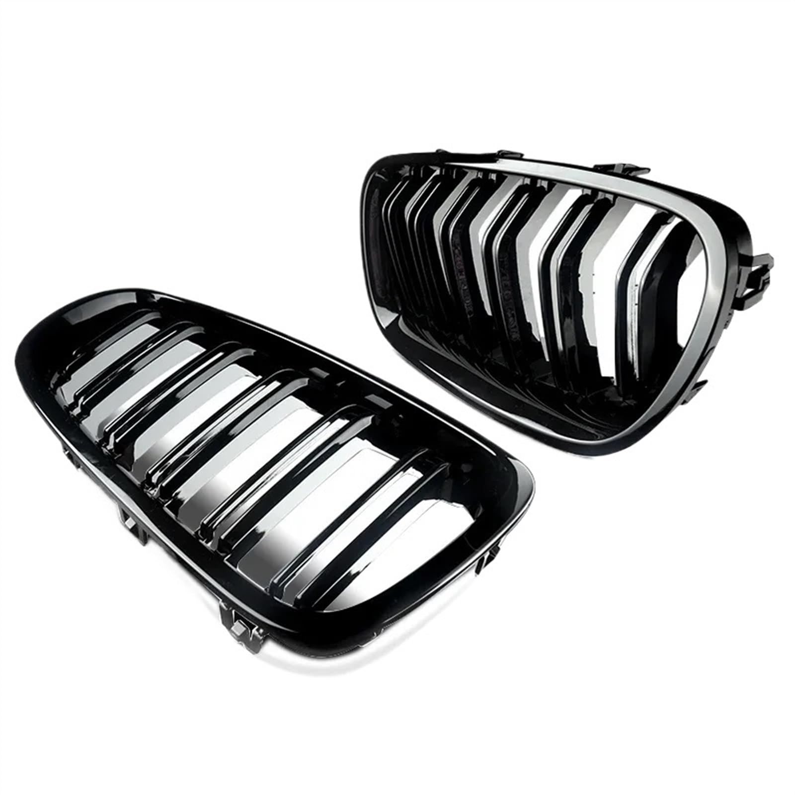 TREGOO Kühlergrill für Autos Kompatibel Mit 5er F10 F11 F18 Für M5 520d 530d 540i 528i 535i 2010 2011 2012 2013 2014 2015 2016 Breite Nieren-Frontstoßstangengrills von TREGOO