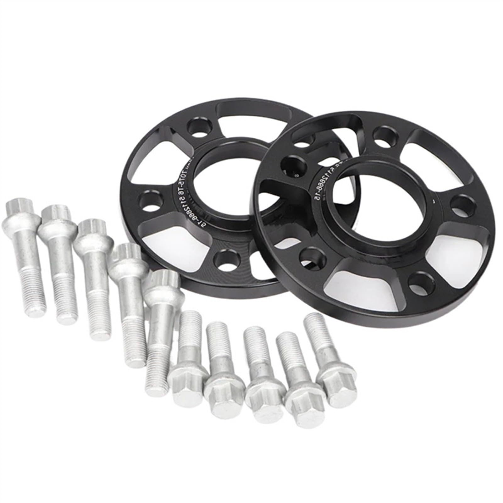 TREGOO Spurverbreiterung Auto Kompatibel Mit Benz Für A124 A208 A209, 2 Stück, Spurverbreiterung, Adapter, Separatoren, PCD 5 X 112, CB 66,5, M12 X 1,5 Mm(12mm) von TREGOO