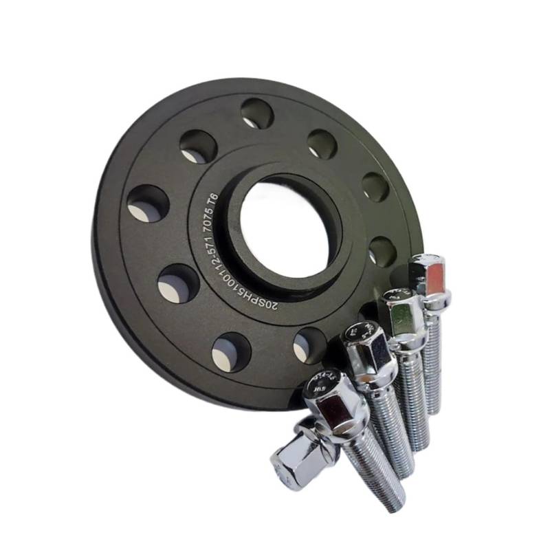 TREGOO Spurverbreiterung Auto Kompatibel Mit Seat Für Ibiza Für Leon Spurverbreiterungssatz 5x100/5x112 Hubcentric 57.1 Adapter Separatoren Autozubehör 12/15/20/25mm(15mm) von TREGOO