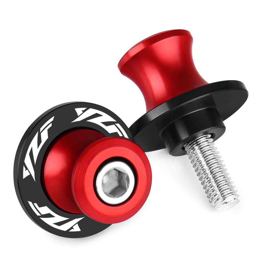 TREONK M6 Ständeraufnahme - Montageständer Adaptr Motorrad Prismabuchsen Bobbins Kompatible für YZF R1 R3 R6 R6S R25 R125 600R YZFR7 YZFR6 von TREONK