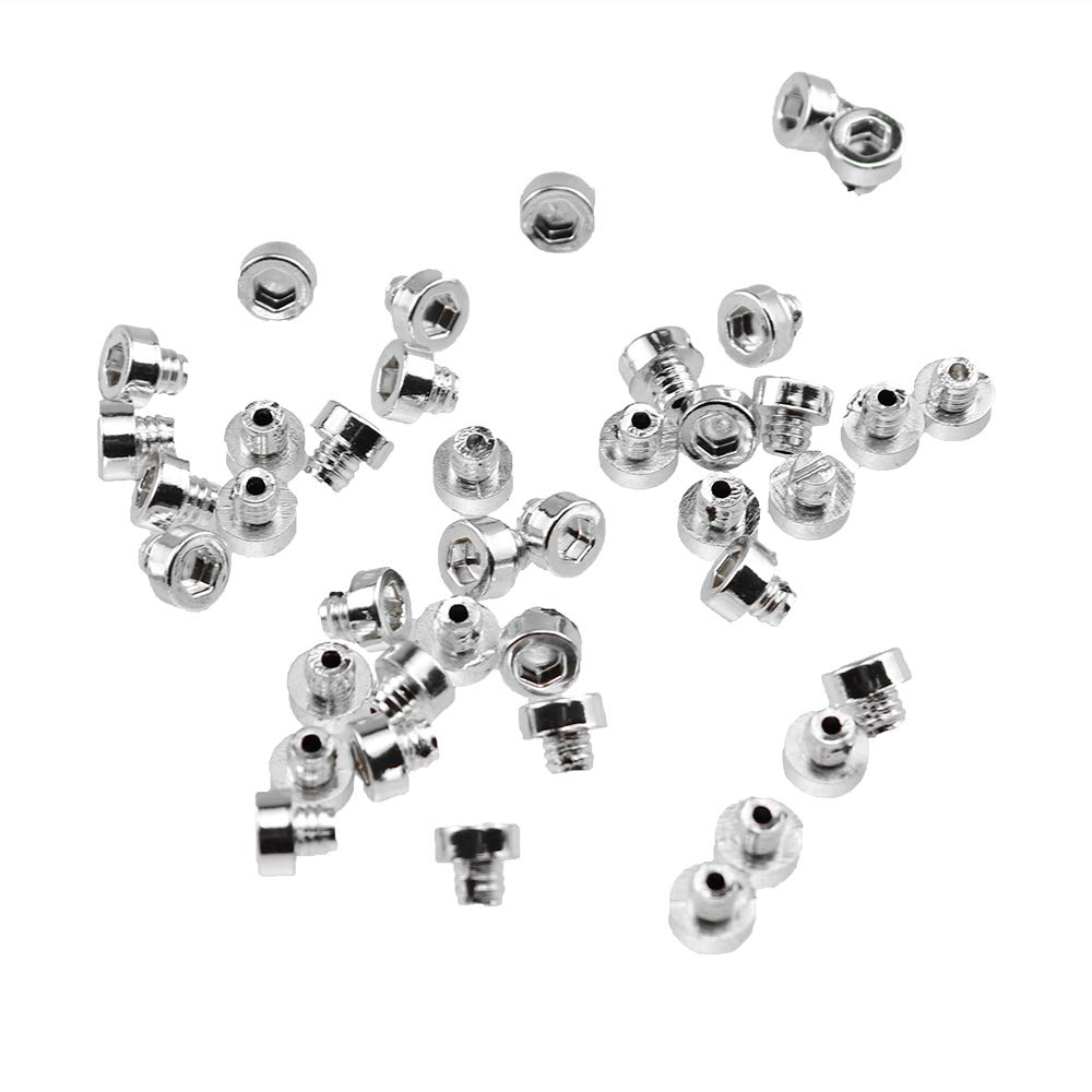 100 Stück 6 mm Radnieten, Ersatz-Kunststoffnägel, Reifenmuttern, Stehbolzen, Bolzen, Nieten, kompatibel mit Auto-Styling, Tuning, Felgen- und Lippendekoration(SILVER-100PCS) von TREUQM