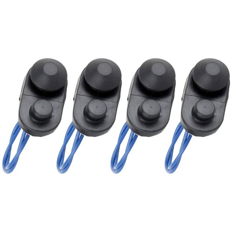 4Pcs Universal Auto Innentür Licht Schalter Taste Kompatibel Mit Verschiedenen Auto Modelle Automobil Zubehör von TREUQM