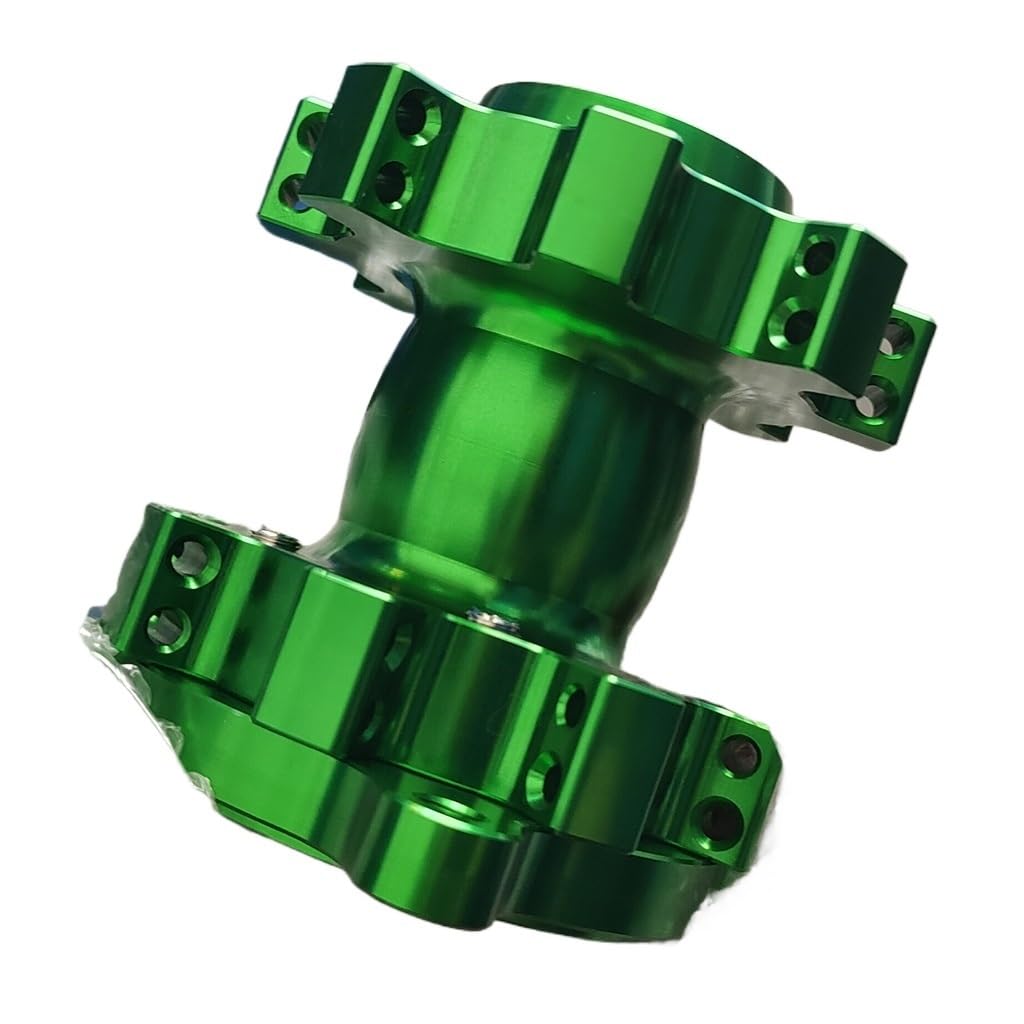 CNC Aluminium 15 mm Felgennabe Radachsloch kompatibel mit 14 17 Zoll Dirt Pit Bike Motocross Radreifen(Green) von TREUQM