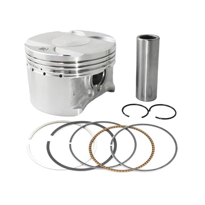 Motorrad-Motorteile Kolben und Kolbenringsatz STD +50 Zylinderbohrungsgröße 70 7025 705 mm Kompatibel mit -1 250 NX250 XL250 KW3(1 Set Ring 70 MM) von TREUQM