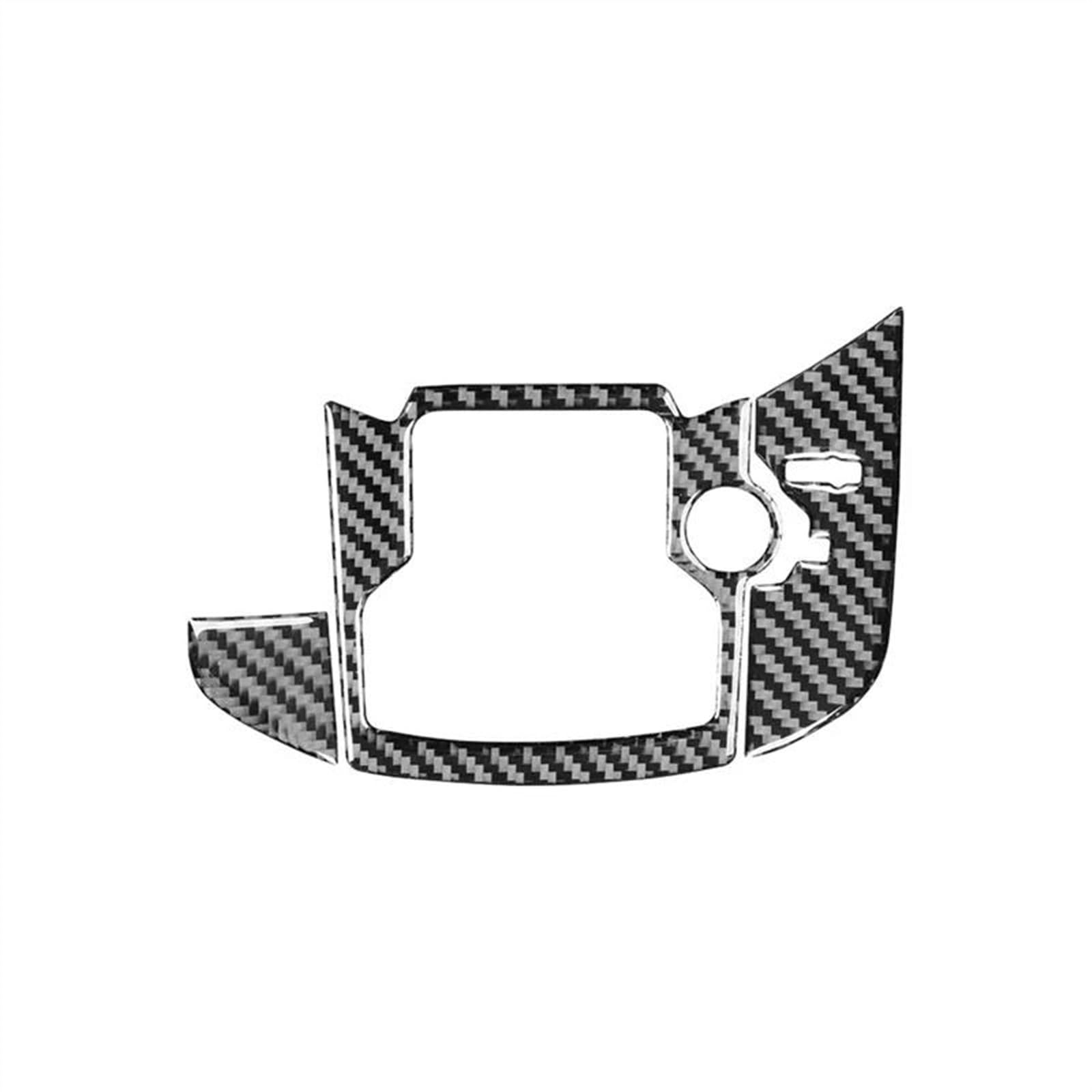 Zierleisten abdecken Zubehör Kohlefaser-Innenausstattung Auto-Zentralbedienknopf-Knopf-Dekorrahmenabdeckung Zieraufkleber Für CX-9 2016-2023(Left) von TRFBD
