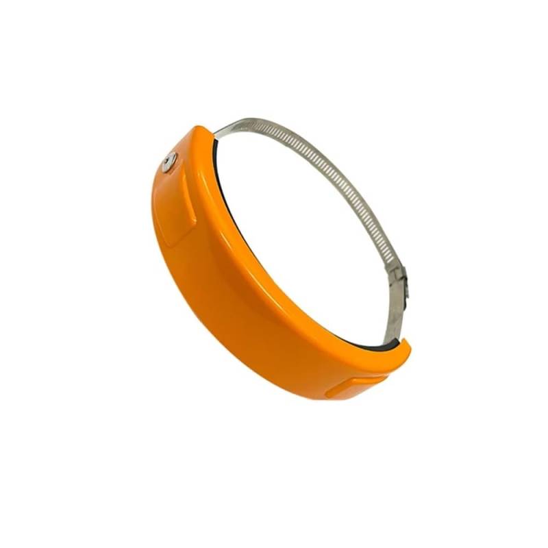 Hitzeschild für Auspuffrohre, Universal Motorrad Auspuff Schalldämpfer Hitzeschild Schutz 100mm-155mm Einstellbare Motorrad Auspuffrohr(Oranje) von TRFVDVERD