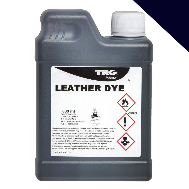 TRG The One Leather Dye, Farbstoff für Glattleder und Kunstleder, Blau (117 Navy Blue), 500 ml von TRG