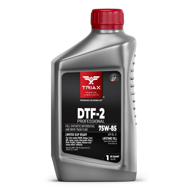 TRIAX DTF-2 Professional 75W-85 GL-5 – Vollsynthetisches Differential- und Getriebeöl für Sperrdifferentiale, Hypoidgetriebe und Antriebsstränge (1 Quart / 0,946 L) von TRIAX