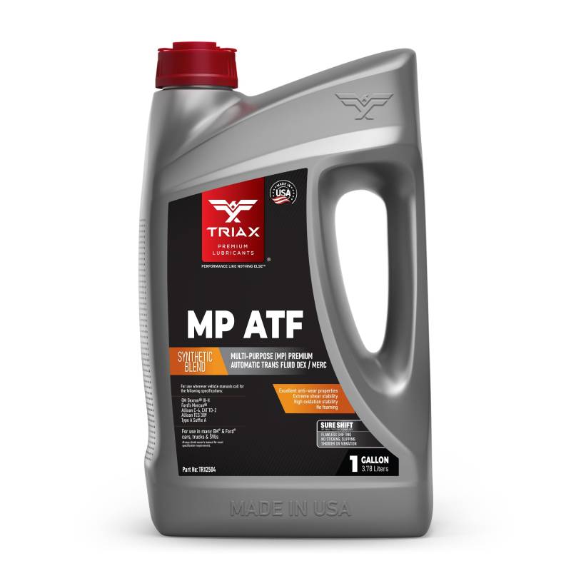 TRIAX Multi-Purpose ATF DEX III/MERC, Synthetische Mischung, reibungsoptimiert, rutschfrei, fehlerfreies Schalten, -50 F Kalt fließend (1 Gallon) von TRIAX