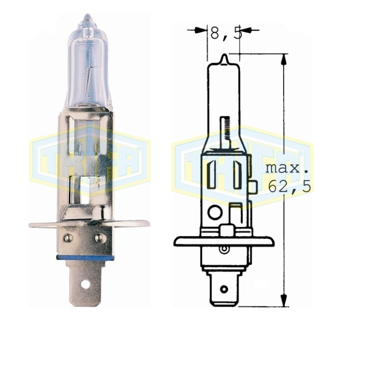 Auto-Lampe 12V 100W H1 von TRIFA LAMPS