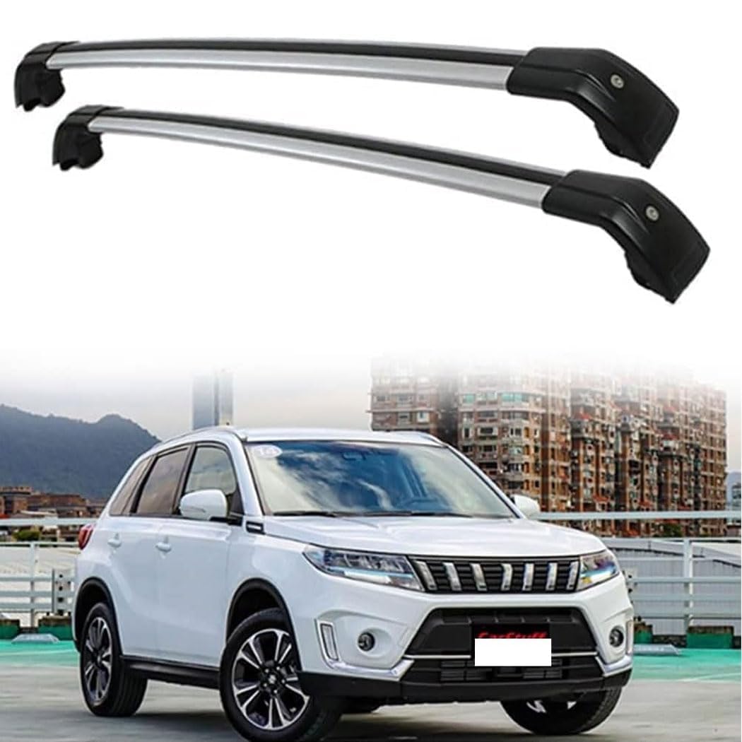 Dachträger Gepäckträger, für Suzuki Vitara 2015-2022 Grundträger Querbalken abschließbar Set,B von TRISAR