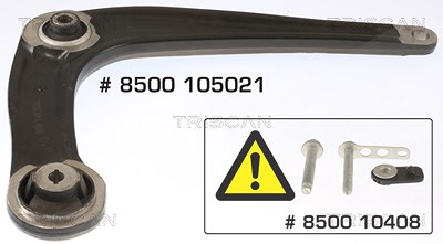 Triscan Lenker, Radaufhängung [Hersteller-Nr. 8500105021] für Citroën, Peugeot, Toyota von TRISCAN