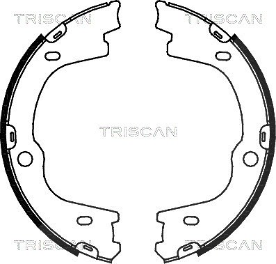 Triscan Bremsbackensatz, Feststellbremse [Hersteller-Nr. 810043026] für Hyundai von TRISCAN