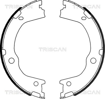 Triscan Bremsbackensatz [Hersteller-Nr. 810043027] für Hyundai, Kia, Ssangyong von TRISCAN