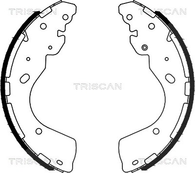 Triscan Bremsbackensatz [Hersteller-Nr. 810014012] für Ford, Nissan, Renault von TRISCAN