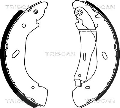 Triscan Bremsbackensatz Trommelbremse [Hersteller-Nr. 810016005] für Ford von TRISCAN