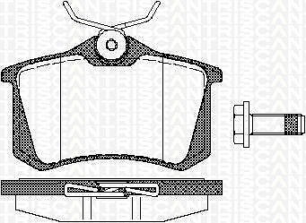 Triscan Bremsbeläge hinten (Satz) [Hersteller-Nr. 811010544] für Audi, Citroën, Ds, Fiat, Ford, Lancia, Mg, Opel, Peugeot, Renault, Seat, Skoda, Vauxh von TRISCAN