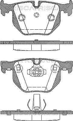 Triscan Bremsbeläge hinten (Satz) [Hersteller-Nr. 811011017] für BMW von TRISCAN