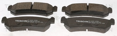 Triscan Bremsbeläge hinten (Satz) [Hersteller-Nr. 811021006] für Chevrolet, Daewoo von TRISCAN