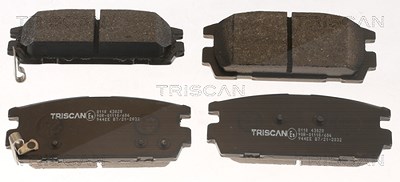 Triscan Bremsbeläge hinten (Satz) [Hersteller-Nr. 811043020] für Hyundai von TRISCAN