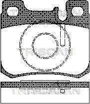 Triscan Bremsbeläge hinten (Satz) [Hersteller-Nr. 811023006] für Mercedes-Benz von TRISCAN