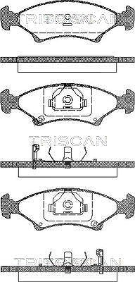 Triscan Bremsbeläge vorne (Satz) [Hersteller-Nr. 811018006] für Kia von TRISCAN