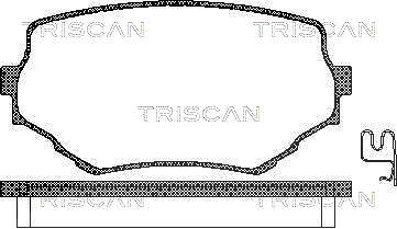 Triscan Bremsbeläge vorne (Satz) [Hersteller-Nr. 811069002] für Suzuki von TRISCAN