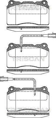 Triscan Bremsbelagsatz, Scheibenbremse [Hersteller-Nr. 811012014] für Alfa Romeo, Lancia von TRISCAN