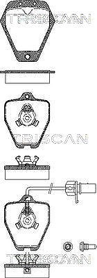 Triscan Bremsbelagsatz, Scheibenbremse [Hersteller-Nr. 811029031] für Audi von TRISCAN