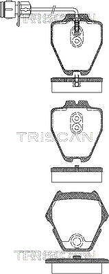 Triscan Bremsbelagsatz, Scheibenbremse [Hersteller-Nr. 811029032] für Audi von TRISCAN