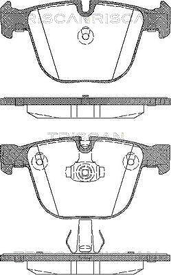 Triscan Bremsbelagsatz, Scheibenbremse [Hersteller-Nr. 811011018] für BMW von TRISCAN