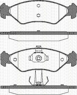 Triscan Bremsbelagsatz, Scheibenbremse [Hersteller-Nr. 811016168] von TRISCAN