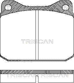 Triscan Bremsbelagsatz, Scheibenbremse [Hersteller-Nr. 811029788] für VW von TRISCAN