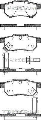 Triscan Bremsbelagsatz, Scheibenbremse [Hersteller-Nr. 811040003] für Honda von TRISCAN